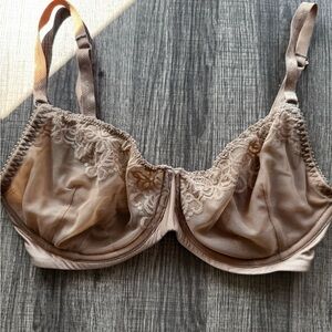 Free People Bra intimately Fp nude unlined wire bra 34DD
